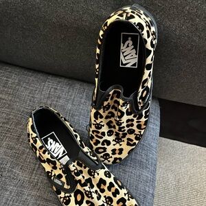 Vans Women's Skull Leopard Slip-On Sneakers